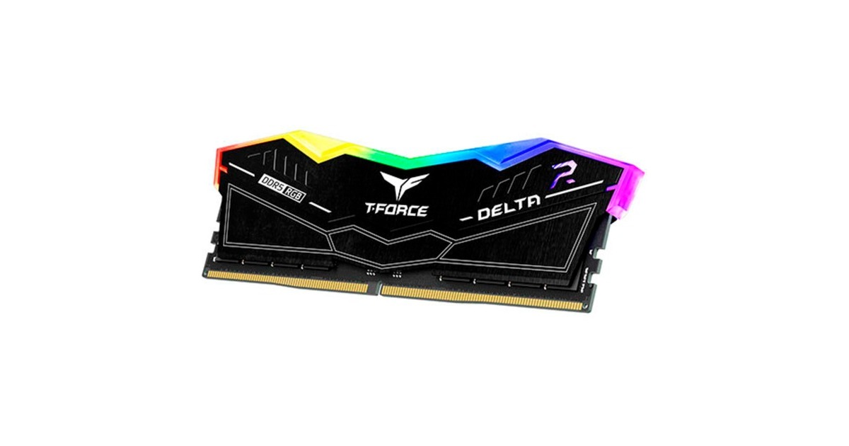 Team Group DIMM 48 GB DDR5-7600 (2x 24 GB) Dual-Kit, Arbeitsspeicher(schwarz, FF3D548G7600HC36EDC01, Delta RGB, INTEL XMP, Outlet)