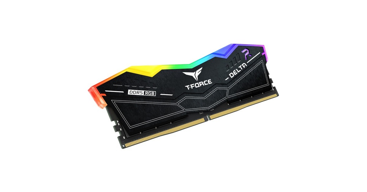 Team Group DIMM 48 GB DDR5-8200 (2x 24 GB) Dual-Kit, Arbeitsspeicher(schwarz, FF3D548G8200HC38EDC01, DELTA RGB, INTEL XMP, AMD EXPO)