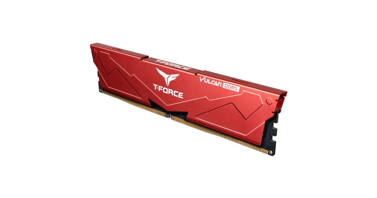 Team Group DIMM 64 GB DDR5-5200 (2x 32 GB) Dual-Kit, Arbeitsspeicher(rot, FLRD564G5200HC40CDC01, VULCAN, INTEL XMP)