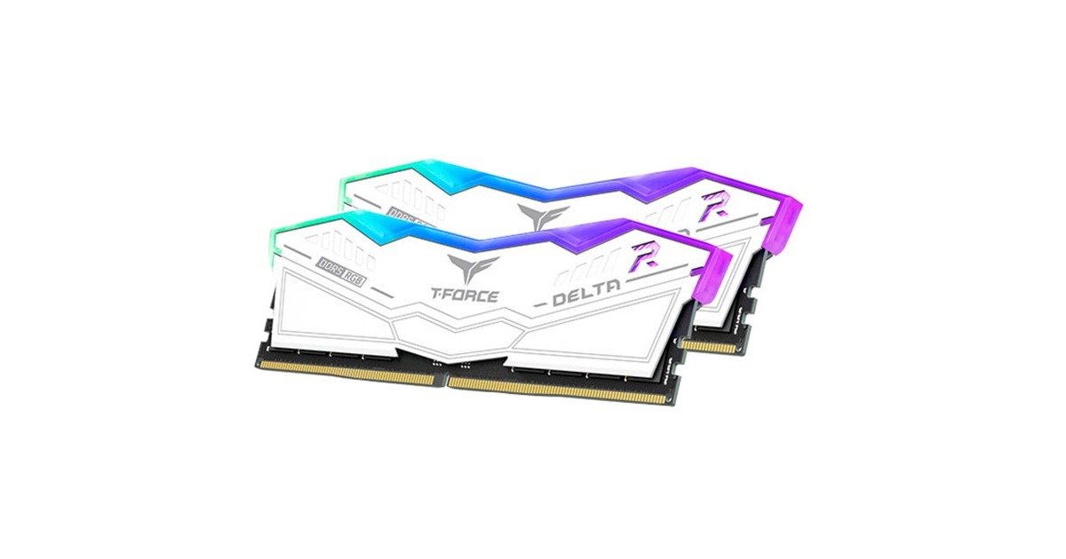 Team Group DIMM 64 GB DDR5-6000 (2x 32 GB) Dual-Kit, Arbeitsspeicher(weiß, FF4D564G6000HC38ADC01, Delta RGB, INTEL XMP)
