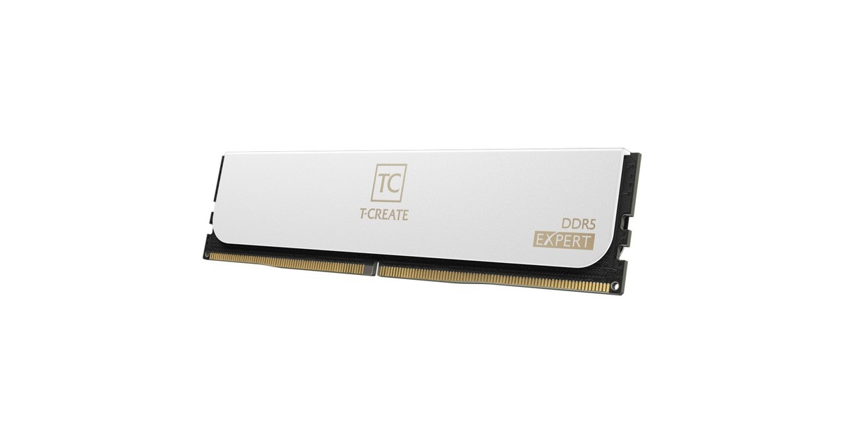 Team Group DIMM 64 GB DDR5-6400 (2x 32 GB) Dual-Kit, Arbeitsspeicher(weiß, CTCWD564G6400HC34BDC01, T-CREATE EXPERT, AMD EXPO)