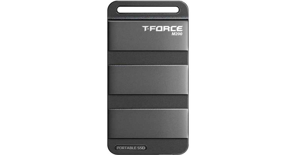 Team Group M200 Portable SSD 1 TB, Externe SSD(schwarz, USB-C 3.2 Gen 2x2 (20 Gbit/s))