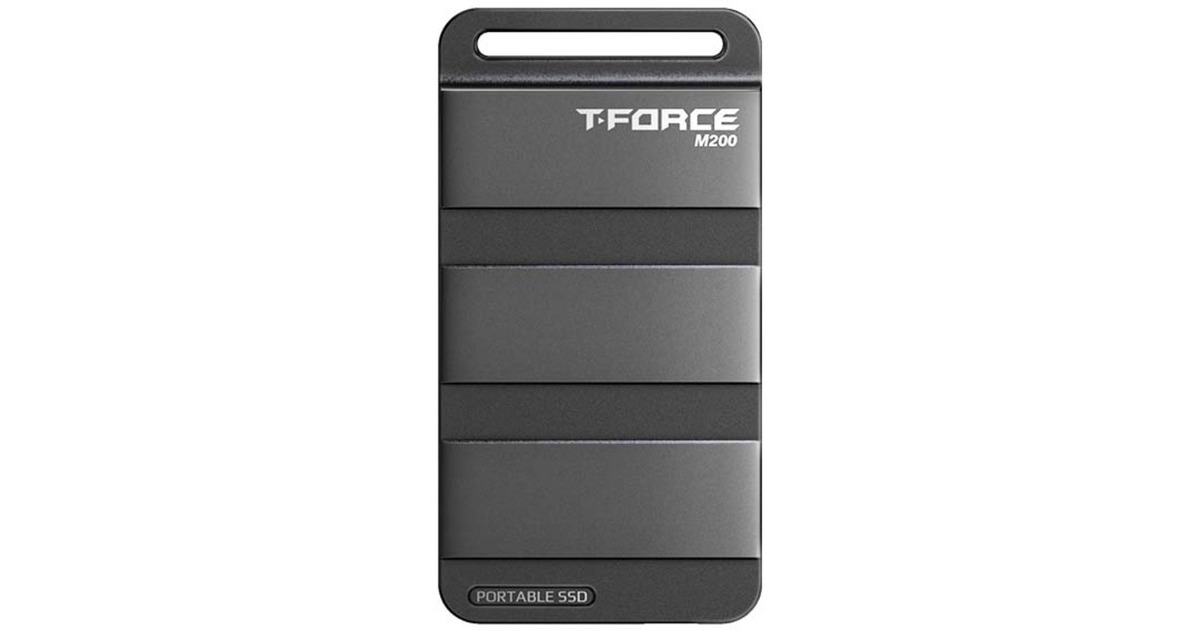 Team Group M200 Portable SSD 2 TB, Externe SSD(schwarz, USB-C 3.2 Gen 2x2 (20 Gbit/s))