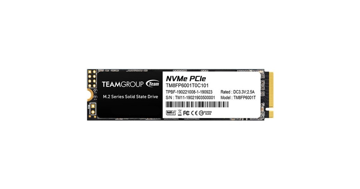 Team Group MP33 1 TB, SSD(PCIe 3.0 x4, NVMe 1.3, M.2 2280)