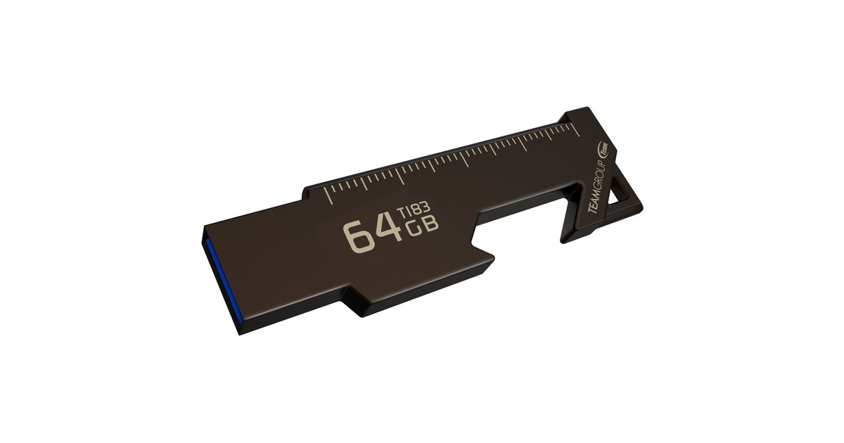 Team Group T183 64 GB, USB-Stick(schwarz, USB-A 3.2 Gen 1)