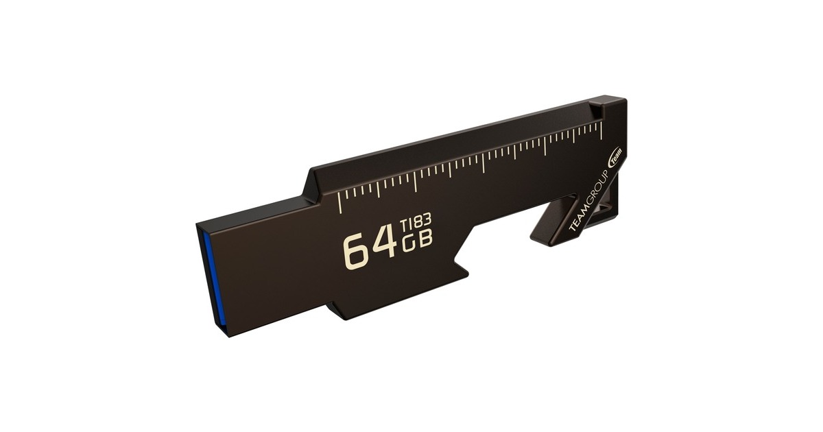 Team Group T183 64 GB, USB-Stick(schwarz, USB-A 3.2 Gen 1)