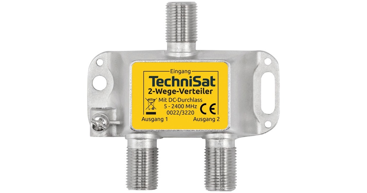 TechniSat 2-Wege Verteiler(silber)