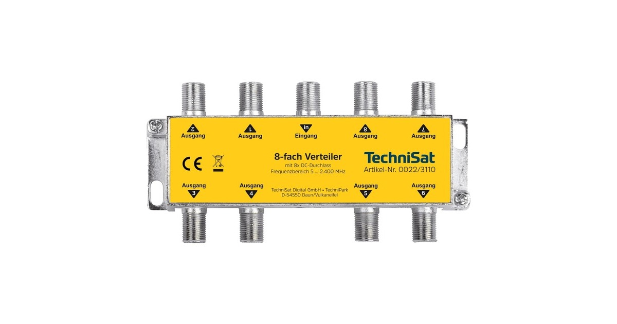 TechniSat 8-Wege Verteiler(silber)