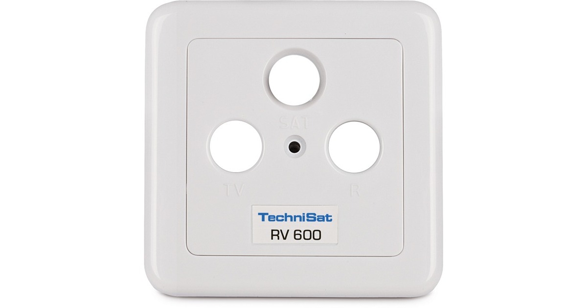 TechniSat Antennen-Dose TechniPro RV 600-10, Anschlussdose(weiß, Aufputzausführung, komplett)