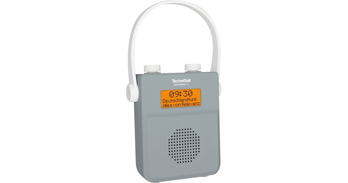 TechniSat DIGITRADIO 30(weiß/grau, Bluetooth, IPX5)