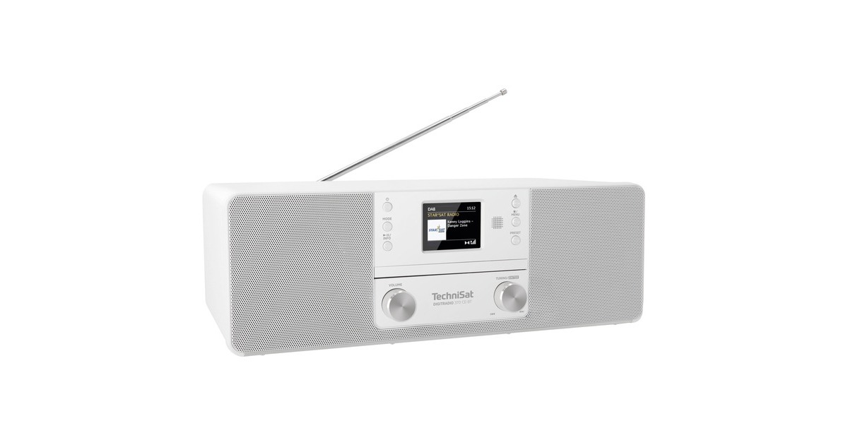 TechniSat DIGITRADIO 370 CD BT, Badradio(weiß, DAB, UKW, CD, Bluetooth)