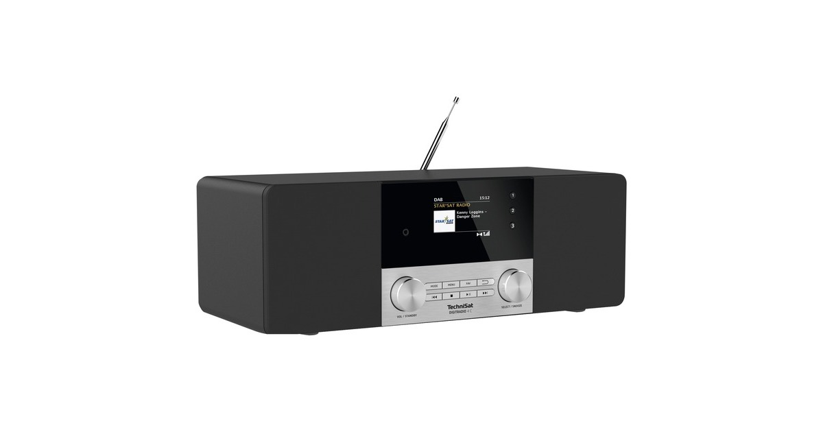 TechniSat DIGITRADIO 4 C(schwarz/silber, DAB+, UKW, Bluetooth)