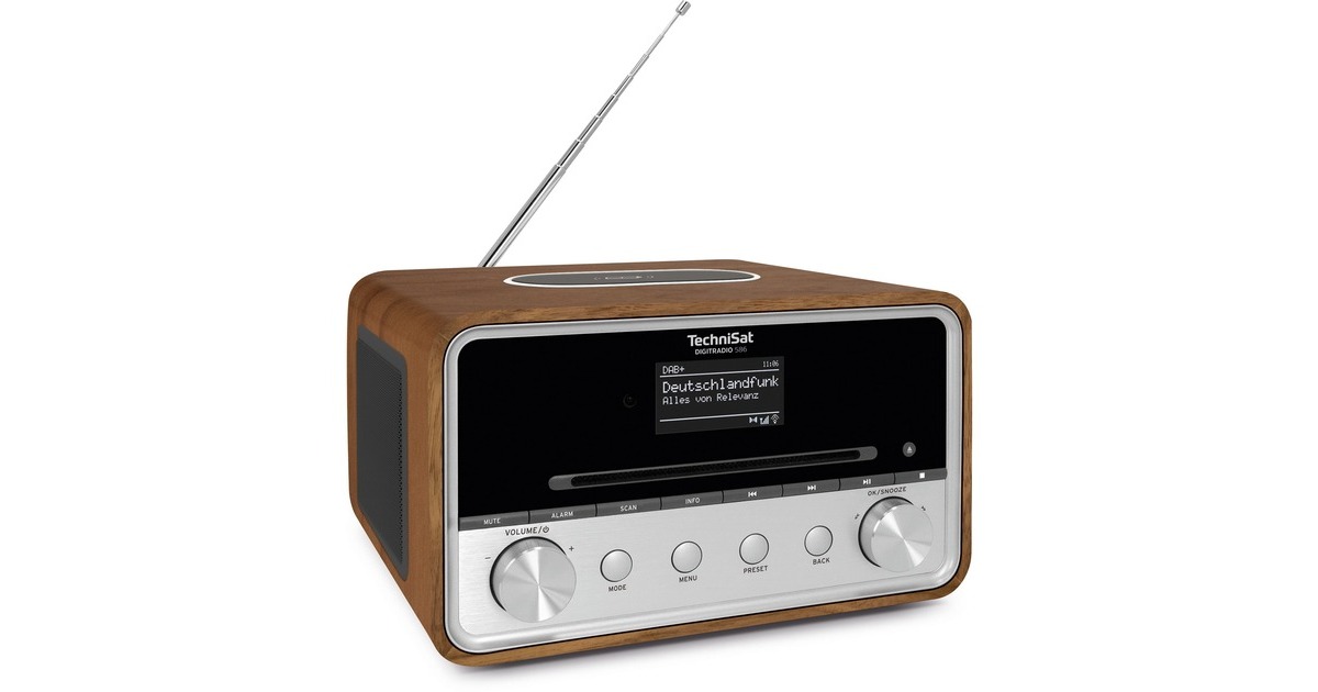 TechniSat DIGITRADIO 586, Internetradio(braun/silber, WLAN, Bluetooth, CD)