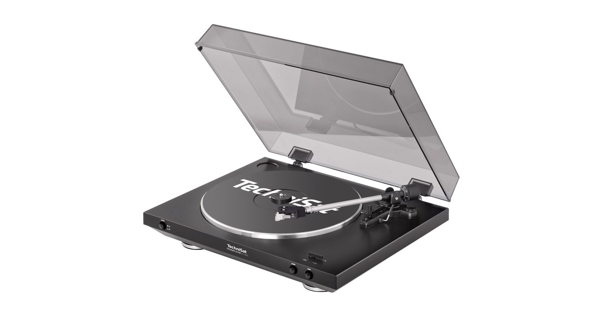 TechniSat LP 200 Vintage Edition, Plattenspieler(schwarz, inkl. zwei LPs)
