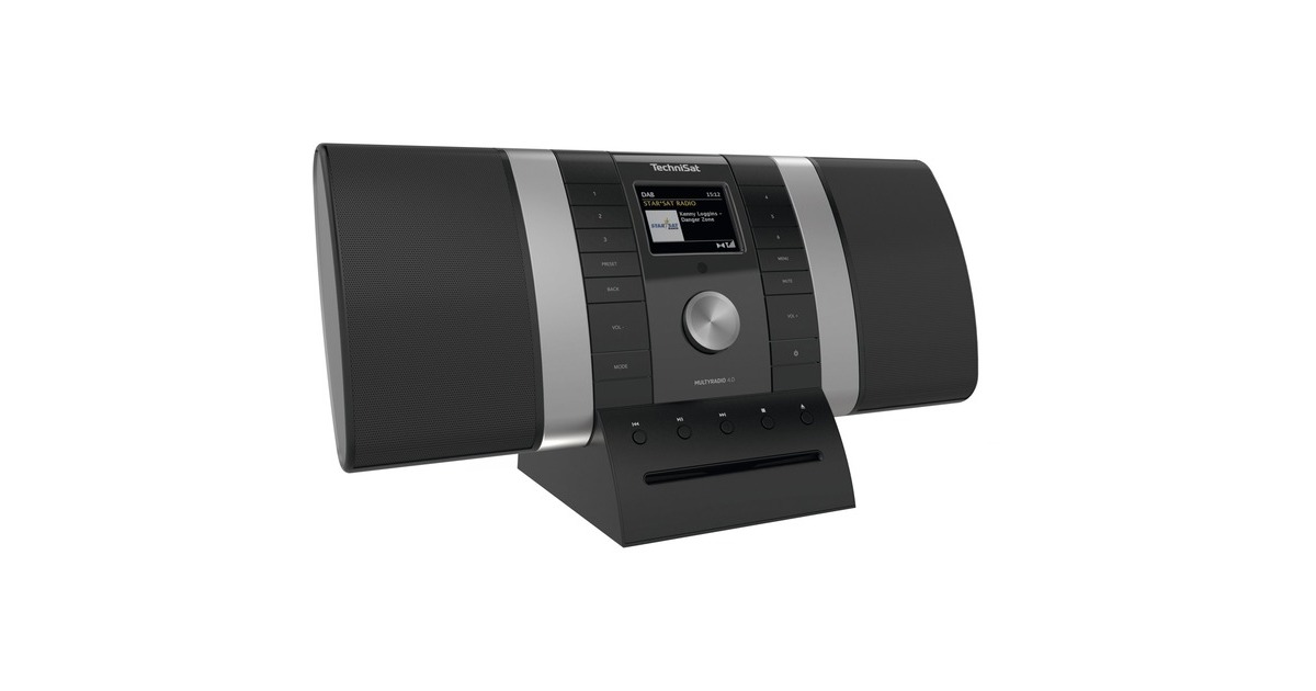 TechniSat MULTYRADIO 4.0, Internetradio(schwarz/silber, WLAN, Bluetooth, CD, Alexa)