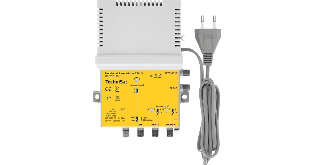 TechniSat Mehrbereichsverstärker MBV 5(silber/gelb)