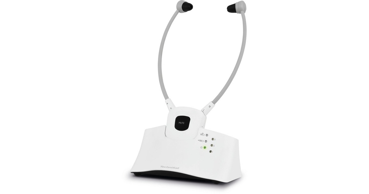 TechniSat STEREOMAN ISI 2 V2, Kopfhörer(weiß, Klinke, Funk)