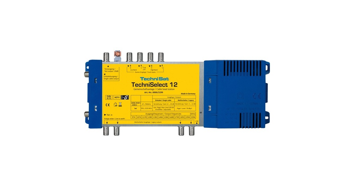 TechniSat TechniSelect 12, Multischalter(blau/gelb)