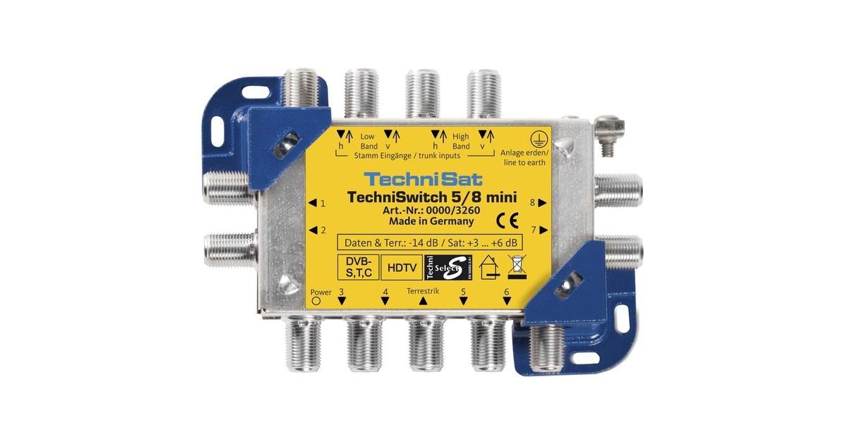 TechniSat TechniSwitch 5/8 mini, Multischalter