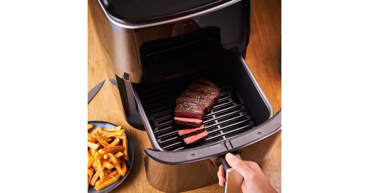 Tefal 3-in-1 Easy Fry Grill & Steam, Heißluftfritteuse(schwarz)