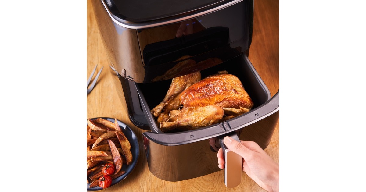 Tefal 3-in-1 Easy Fry Grill & Steam, Heißluftfritteuse(schwarz)