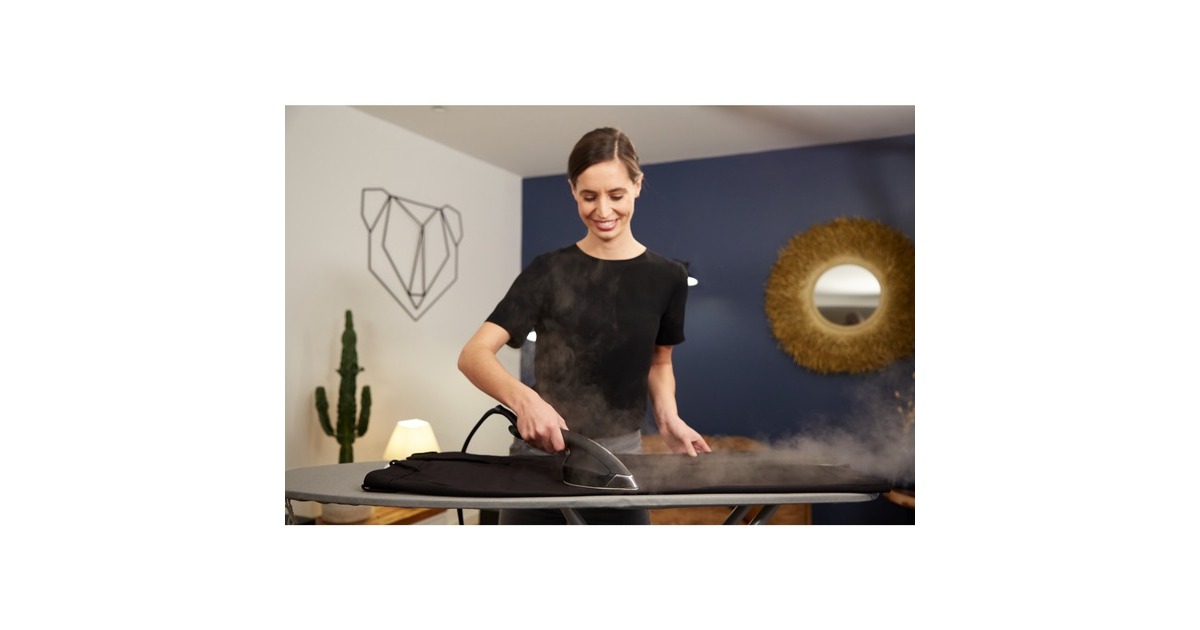 Tefal CUBE Hygiene-Dampfglätter UT 2020, Dampfbügelstation(schwarz/blau)