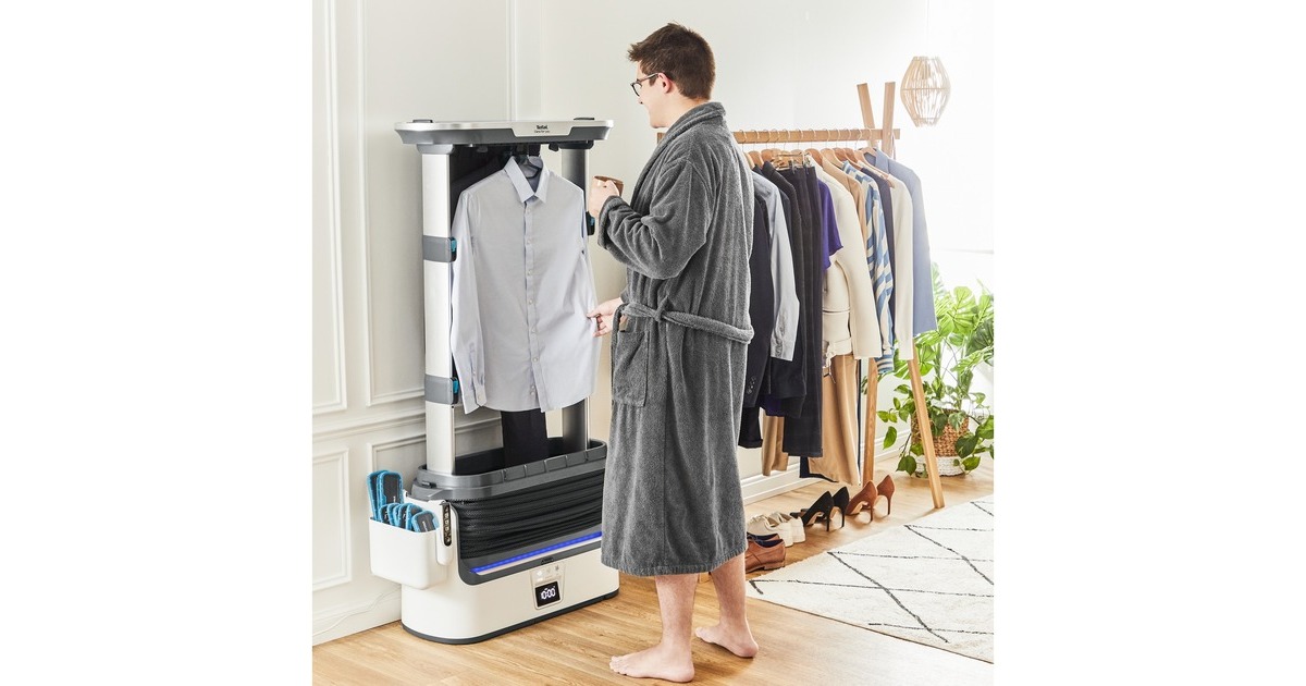 Tefal Care For You Dampfbügelstation YT3040E1(weiß/schwarz, Entknittern, Trocknen und Desinfizieren)