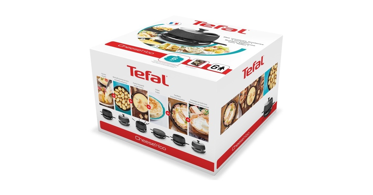 Tefal Cheese'n'co Raclette & Fondue RE12C8(schwarz/dunkelgrau)