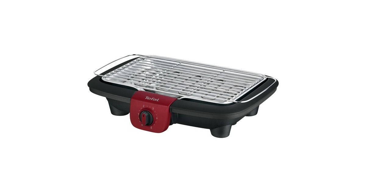 Tefal EasyGrill Red BG90E5, Elektrogrill(schwarz/rot, 2.300 Watt)