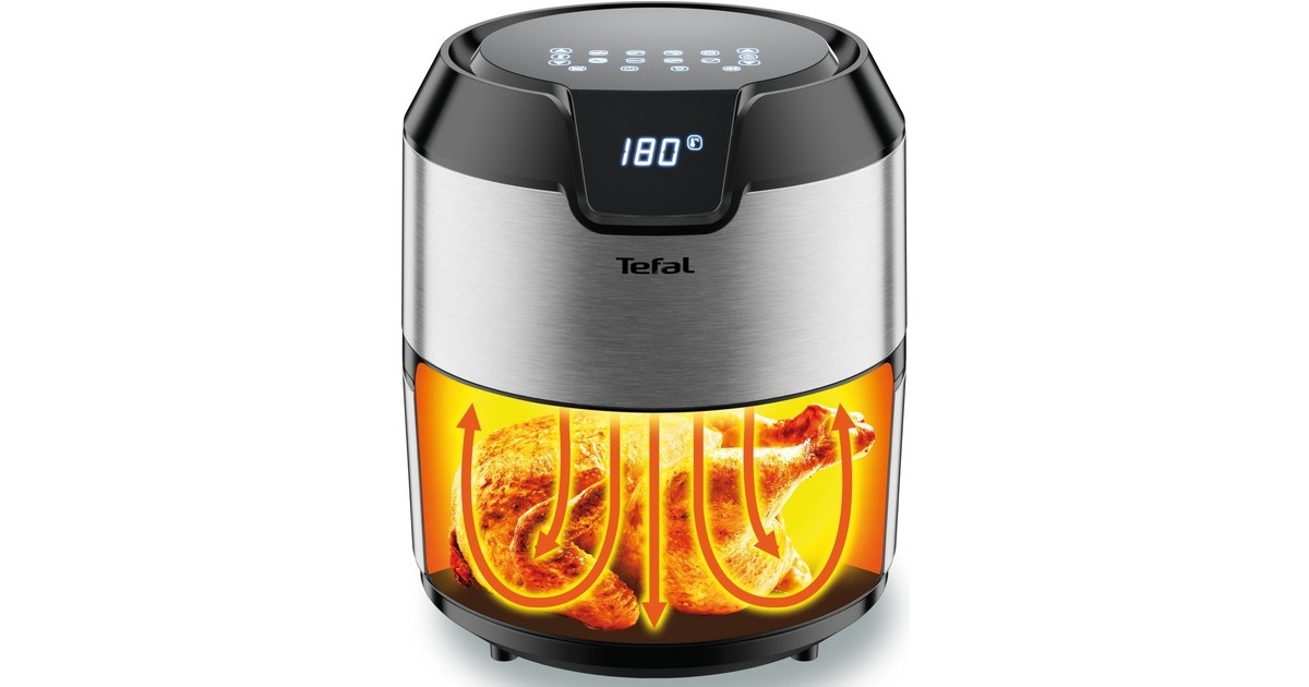 Tefal Easy Fry Deluxe EY401D, Heißluftfritteuse(edelstahl/schwarz)