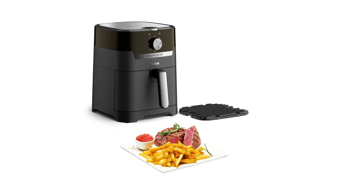 Tefal Easy Fry & Grill Classic EY5018, Heißluftfritteuse(schwarz/silber)
