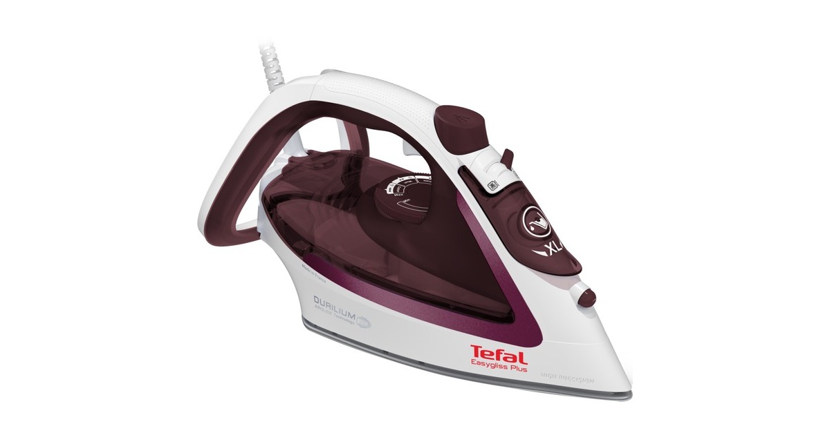 Tefal Easygliss Plus FV 5714, Dampfbügeleisen(weiß/violett)