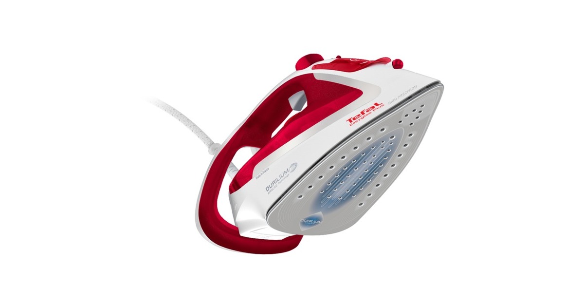 Tefal Easygliss Plus FV 5717, Dampfbügeleisen(weiß/rot)