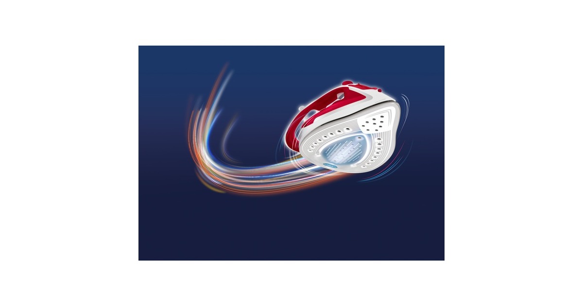 Tefal Easygliss Plus FV 5717, Dampfbügeleisen(weiß/rot)