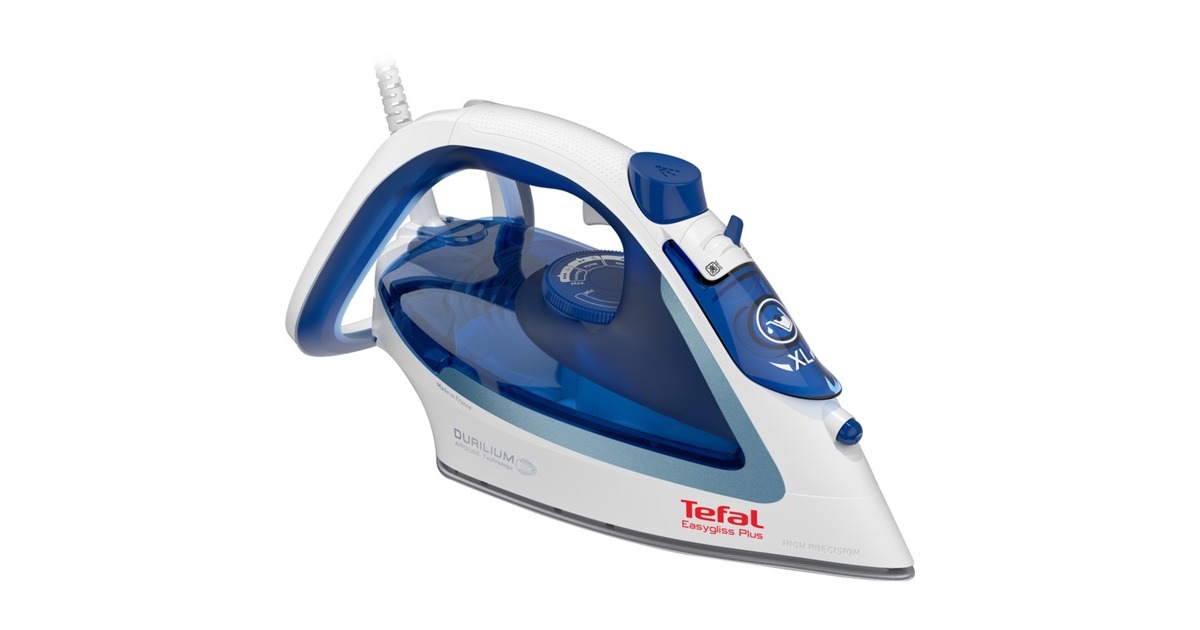 Tefal Easygliss Plus FV 5736, Dampfbügeleisen(blau/weiß)