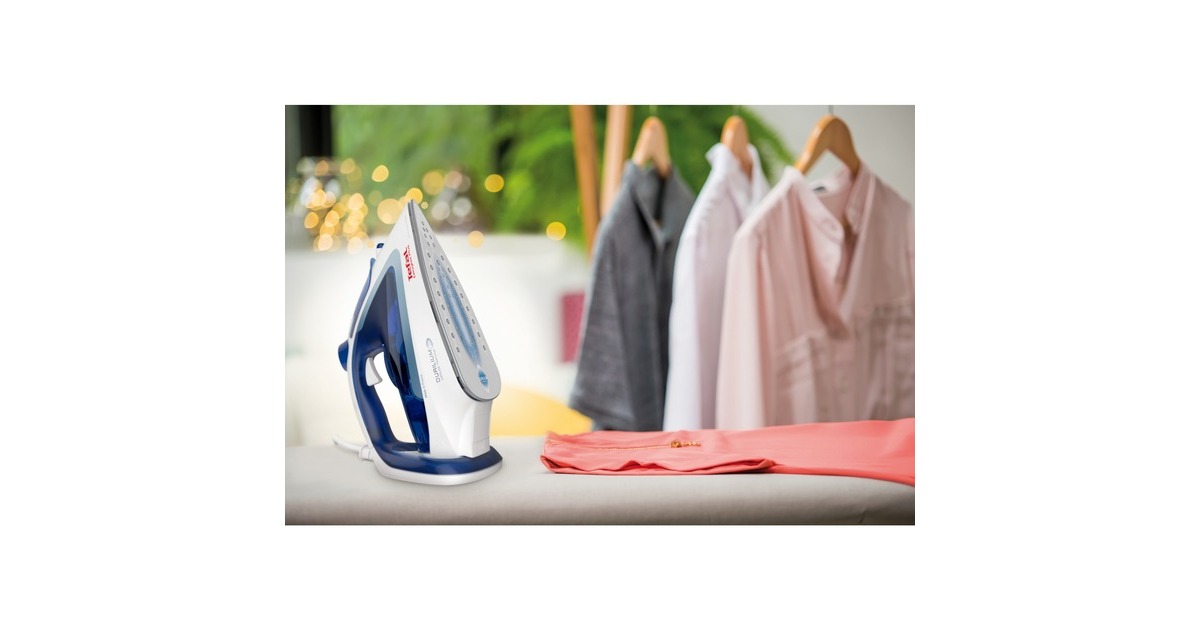 Tefal Easygliss Plus FV 5736, Dampfbügeleisen(blau/weiß)