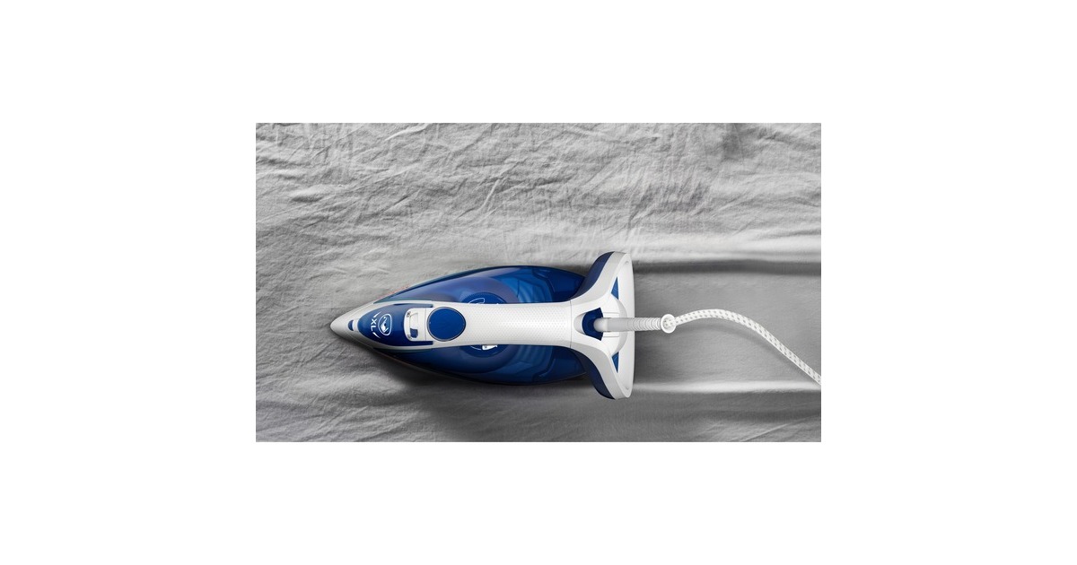 Tefal Easygliss Plus FV 5736, Dampfbügeleisen(blau/weiß)