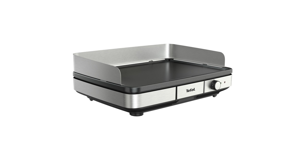 Tefal Elektrogrill Maxi Plancha CB690(schwarz/edelstahl, 2.300 Watt)