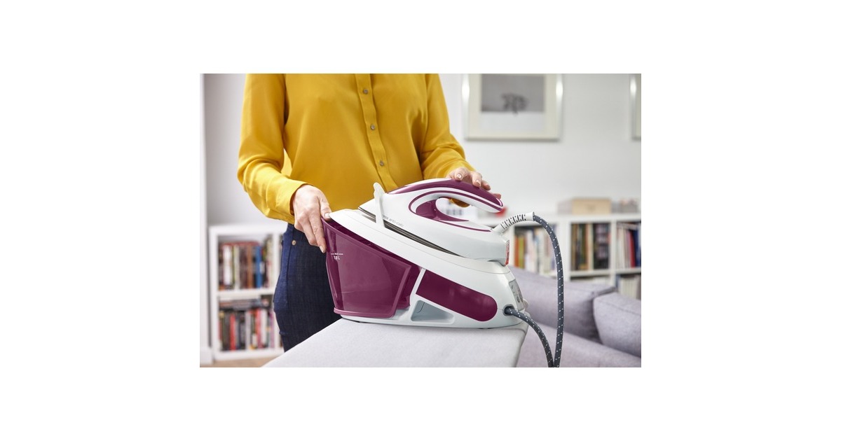 Tefal Express Anti-Calc SV8054, Dampfbügelstation(weiß/violett)