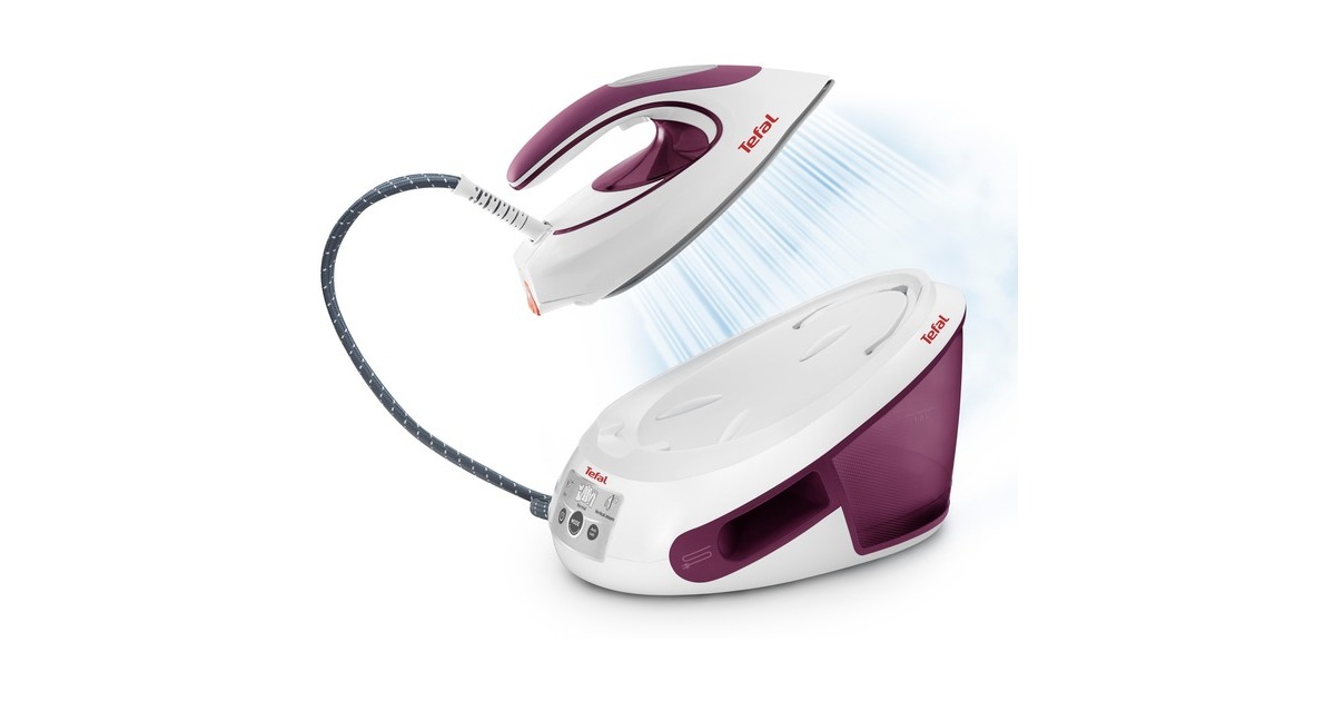 Tefal Express Anti-Calc SV8054, Dampfbügelstation(weiß/violett)