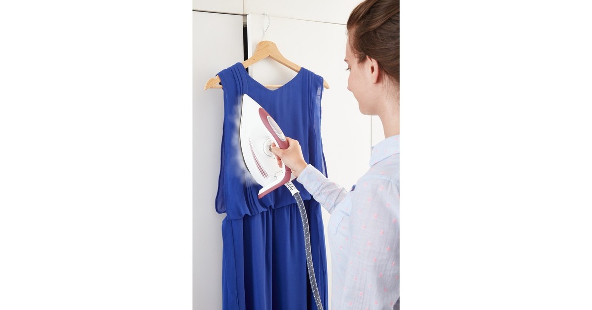 Tefal Express Anti-Calc SV 8012, Dampfbügelstation(weiß/rosa)