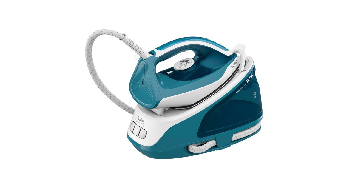 Tefal Express Easy SV 6131, Dampfbügelstation(weiß/türkis)