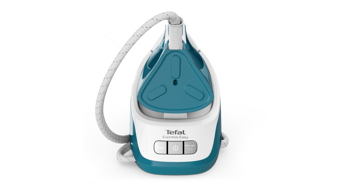 Tefal Express Easy SV 6131, Dampfbügelstation(weiß/türkis)