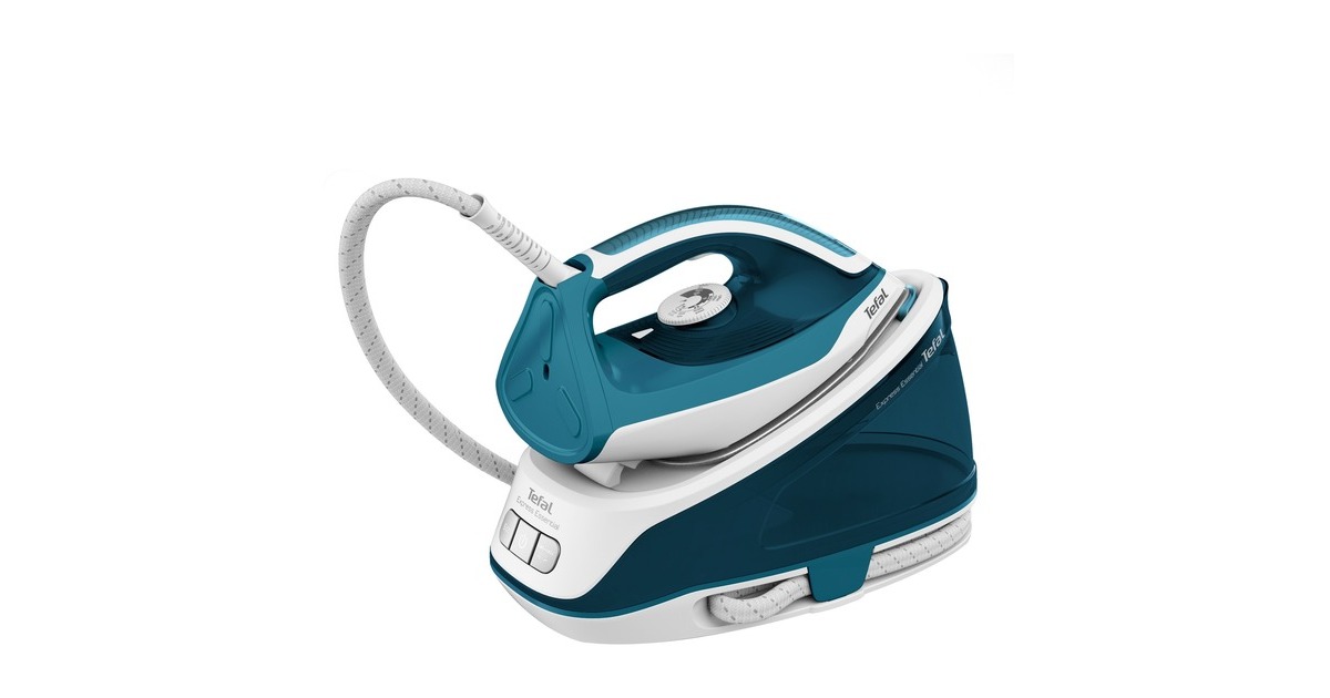 Tefal Express Essential SV 6115, Dampfbügelstation(weiß/türkis)