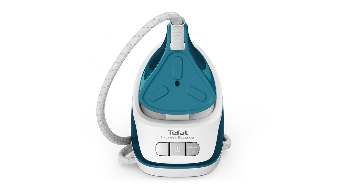 Tefal Express Essential SV 6115, Dampfbügelstation(weiß/türkis)
