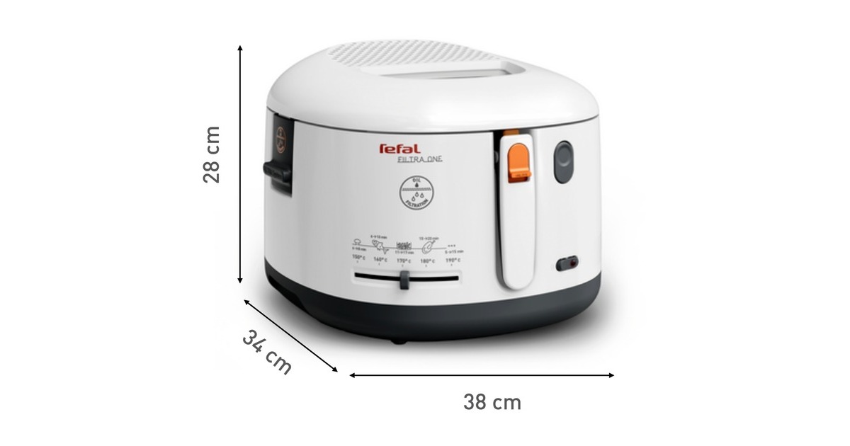 Tefal Fritteuse One Filtra FF 1631(weiß/grau)