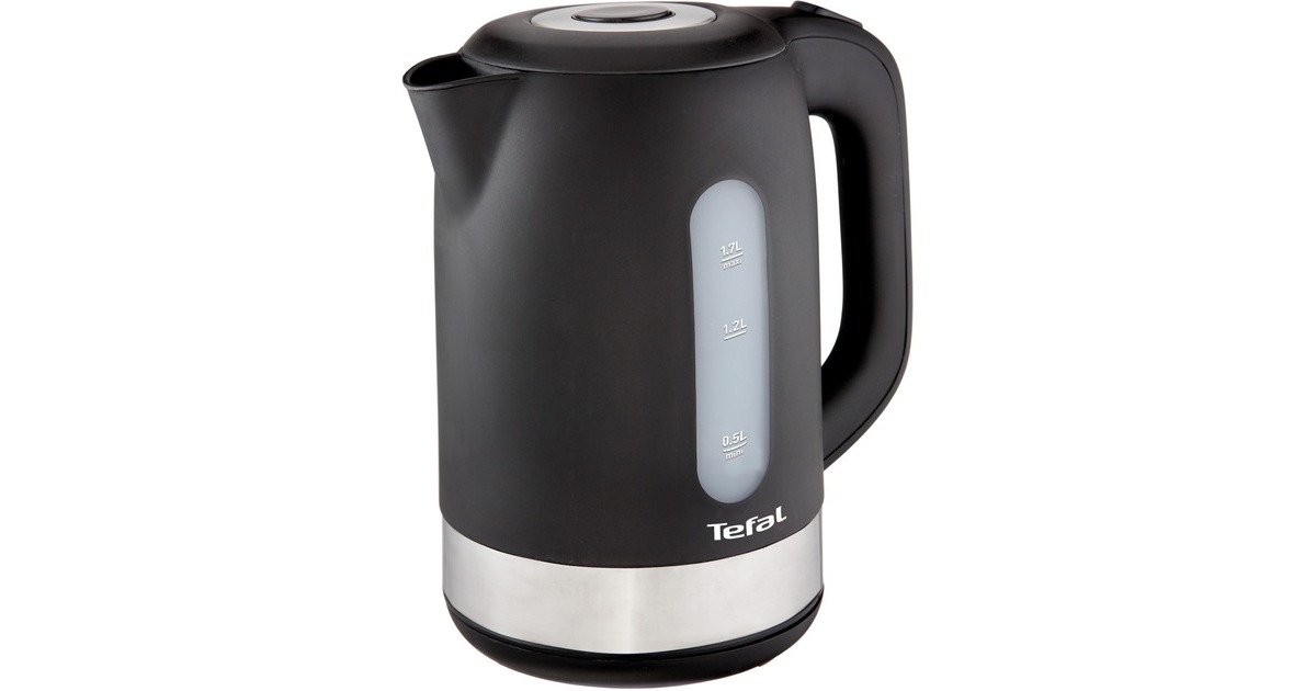 Tefal KO 3308, Wasserkocher(edelstahl/schwarz, 1,7 Liter)