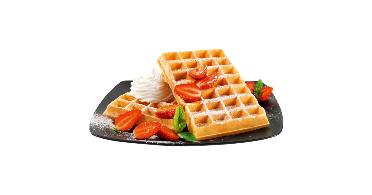 Tefal King Size Waffeleisen WM756D(schwarz/silber, 1.200 Watt)