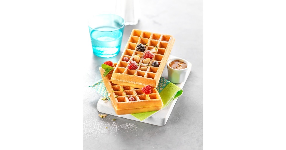 Tefal King Size Waffeleisen WM756D(schwarz/silber, 1.200 Watt)