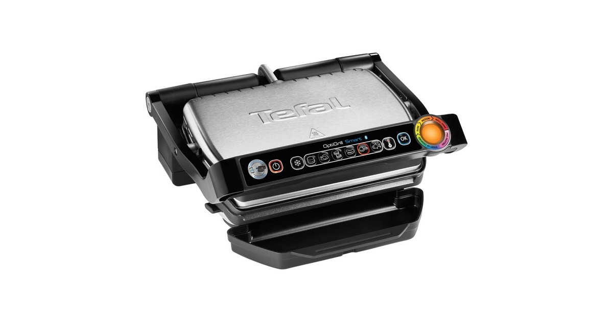 Tefal OptiGrill Smart GC730D, Kontaktgrill(schwarz/silber, 2.000 Watt) Tefal OptiGrill Smart GC730D, Kontaktgrill(schwarz/silber, 2.000 Watt)